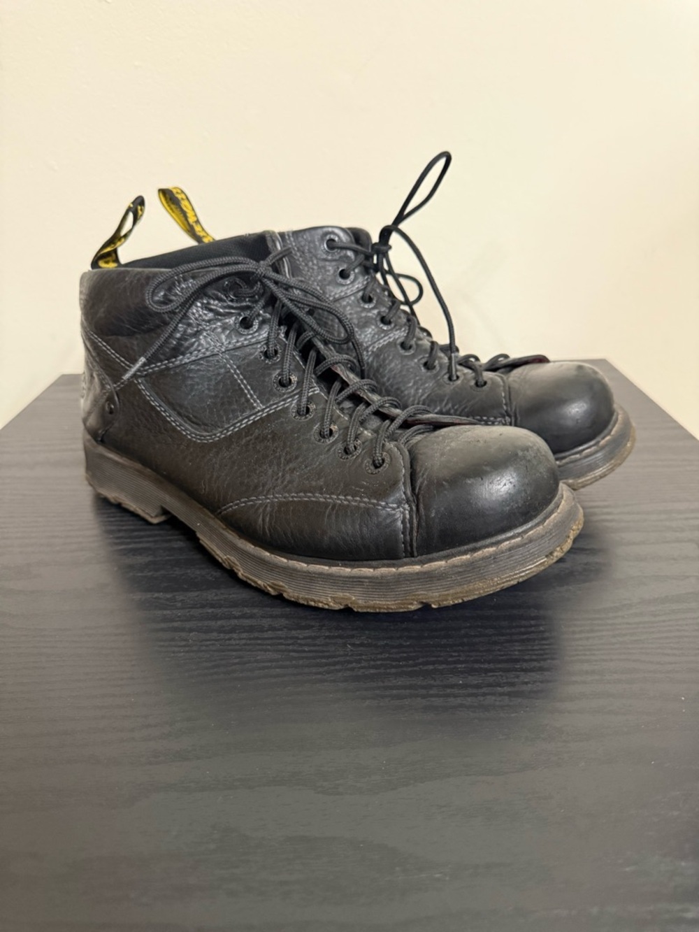 Doc Martens Vintage Grunge Air Wair Cecil Unisex Lace Up Boots Black US 11 Mens